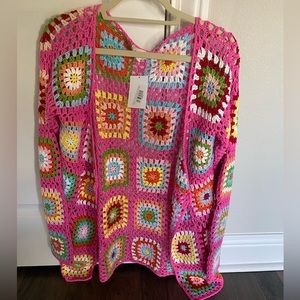 NEW Boutique crochet cardigan